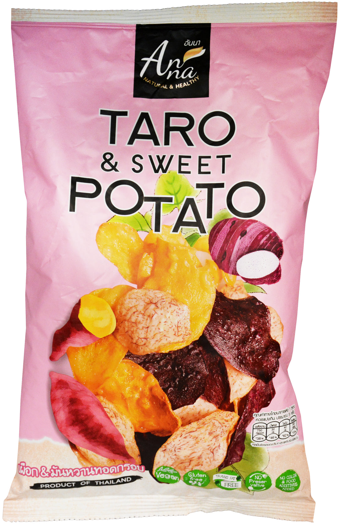 CRISPY TARO &amp; SWT POTATO CHIPS ANNA | 12 x 5.3oz