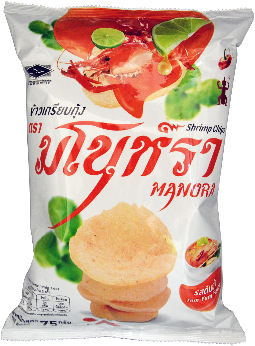 SHRIMP CHIP TOMYUM MANORA BAG | 24 x 3oz