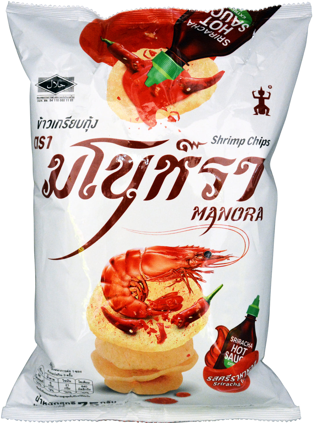 SHRIMP CHIP SRIRACHA MANORA BAG | 24 x 3oz
