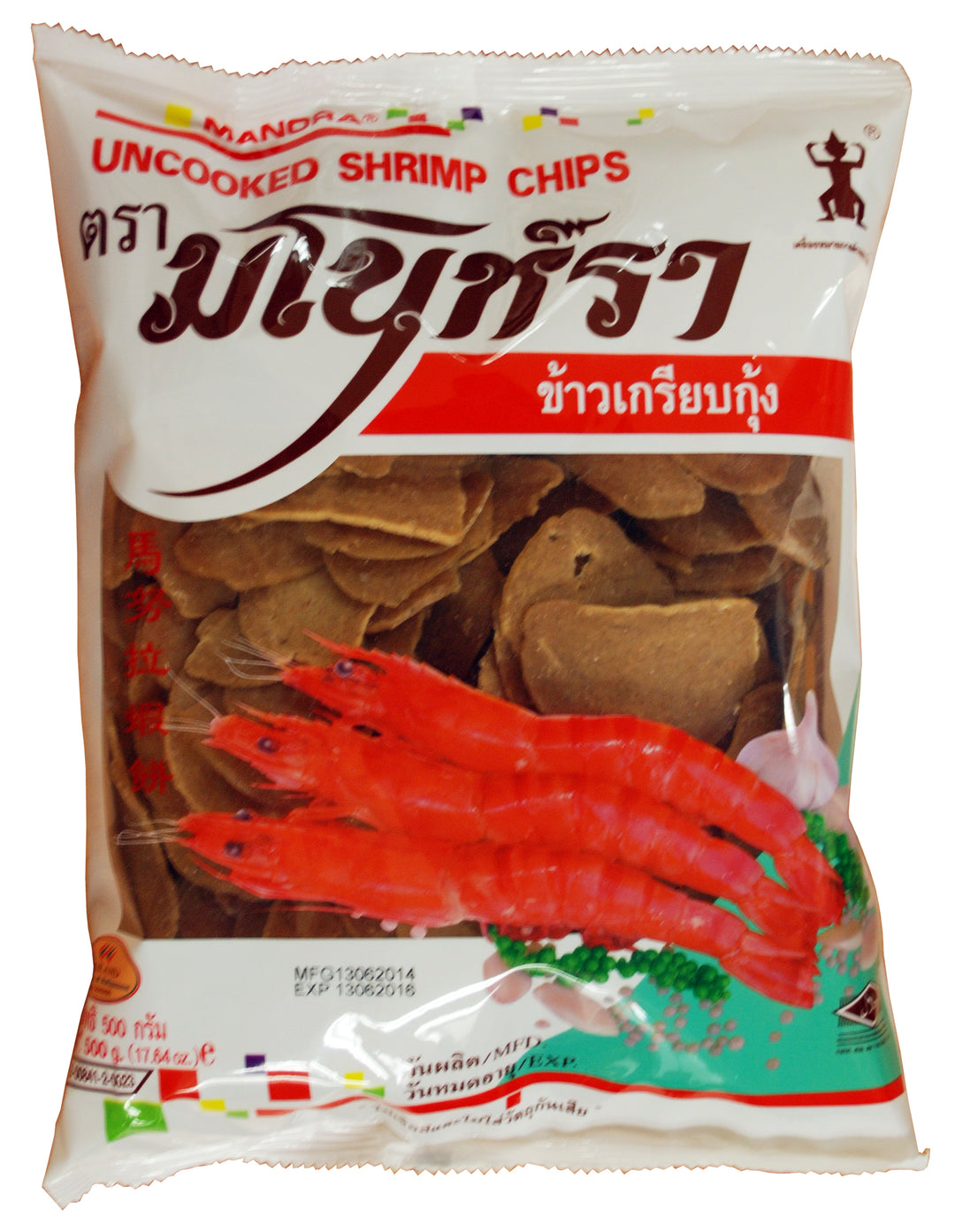 SHRIMP CHIP UNCOOKED MANORA | 20 x 17.6oz