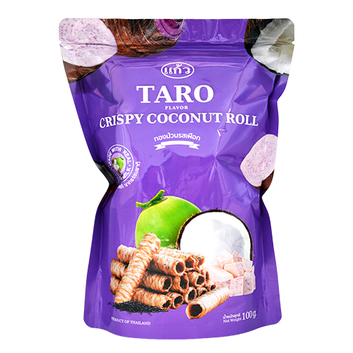 CRISPY COCO ROLLS TARO | 24 x 3.5oz