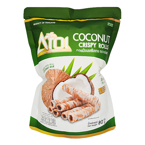 COCONUT CRISPY ROLL PANDAN | 20 x 80g