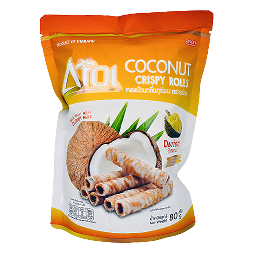 COCONUT CRISPY ROLL DURIAN | 20 x 80g
