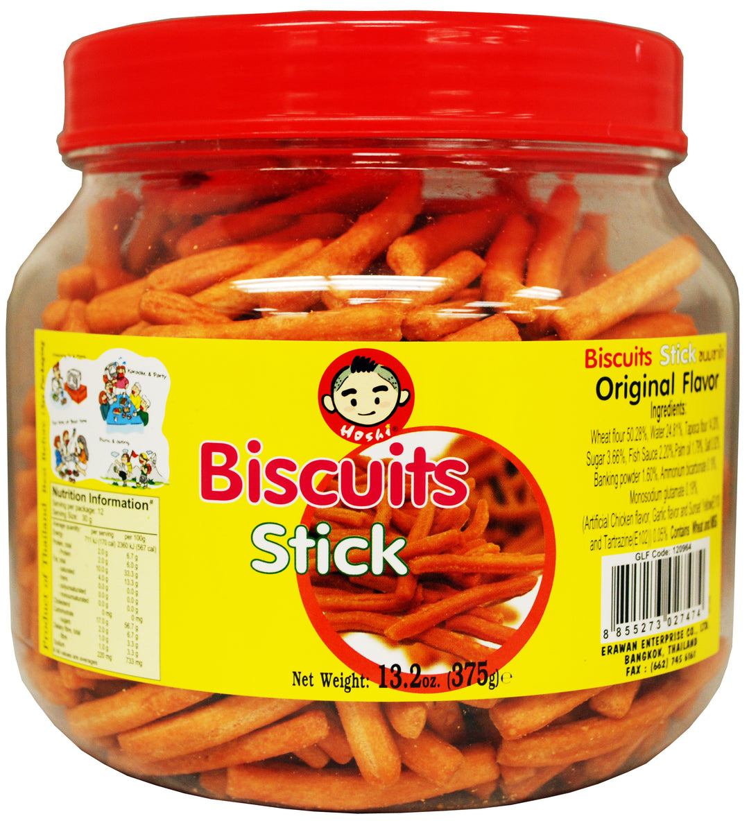 BISCUIT STICK ORIGINAL FLV HOSHI | 12 x 13.2oz