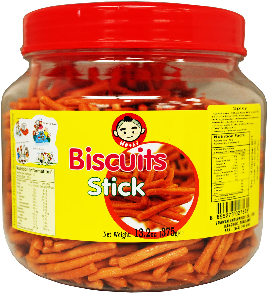 BISCUIT STICK SPICY FLV HOSHI | 12 x 11.5oz