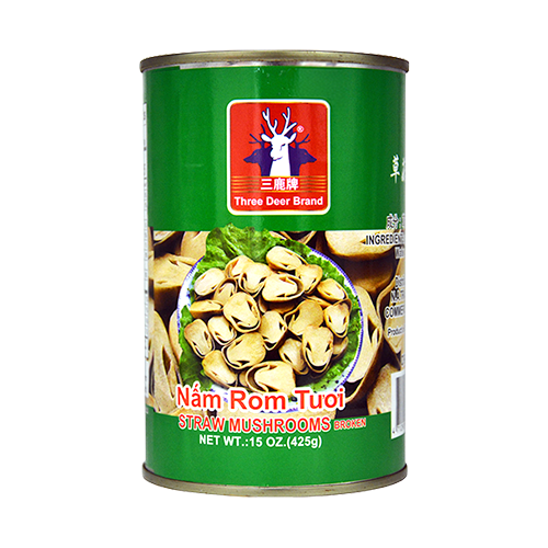 STRAW MUSHROOM BROKEN CHN | 24 x 15oz