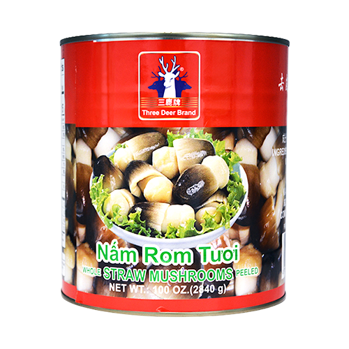 WHOLE STRAW MUSHROOMS PEELED