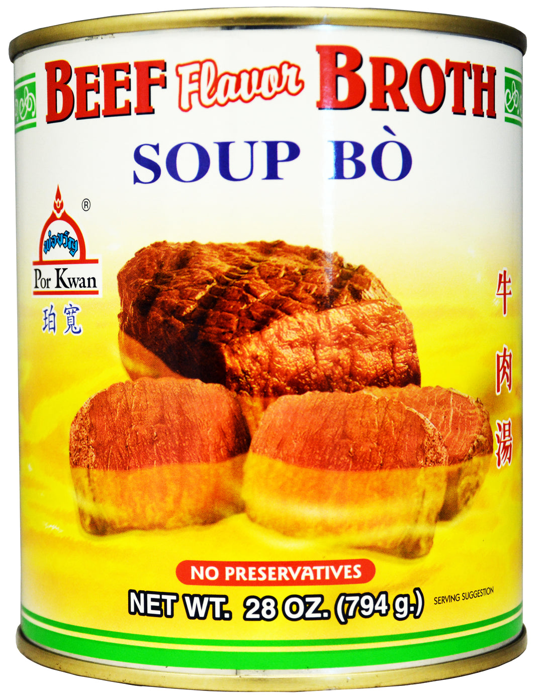 BEEF SOUP BROTH PHO BO | 24 x 28oz