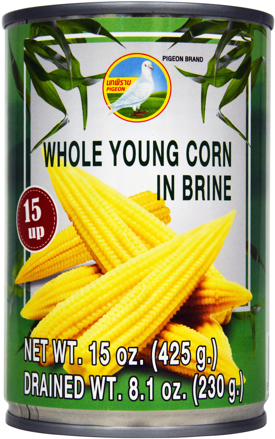 BABY CORN 15up PIGEON EASYOPEN | 24 x 15oz