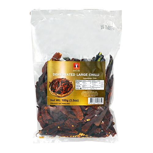 DRIED LARGE RED CHILI THAI |  100 x 3.5oz