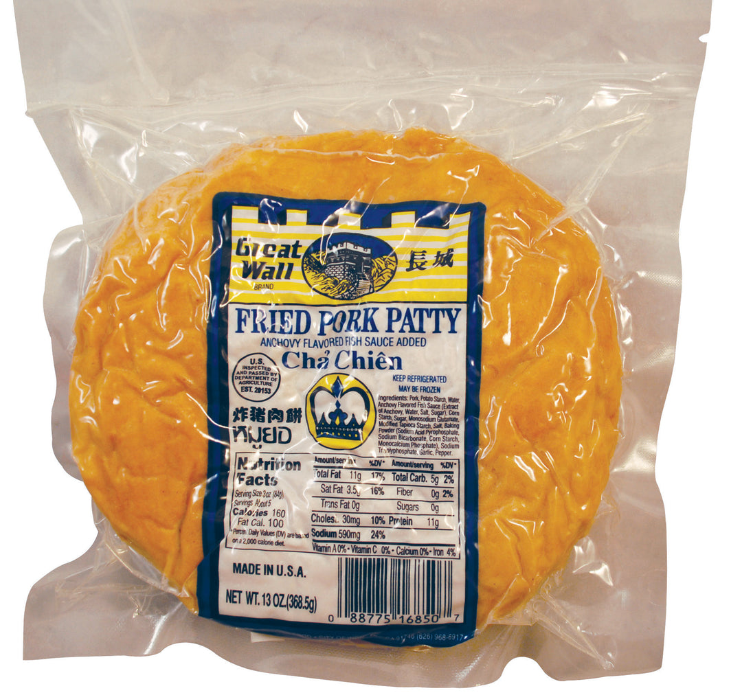 CHA CHIEN PORK PATTIES GW | 20 x 13oz