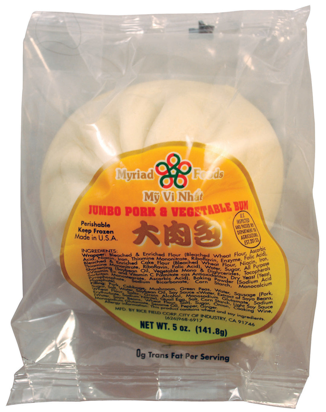 JUMBO PORK&amp;VEGET. BUN MYR | 30 x 5oz