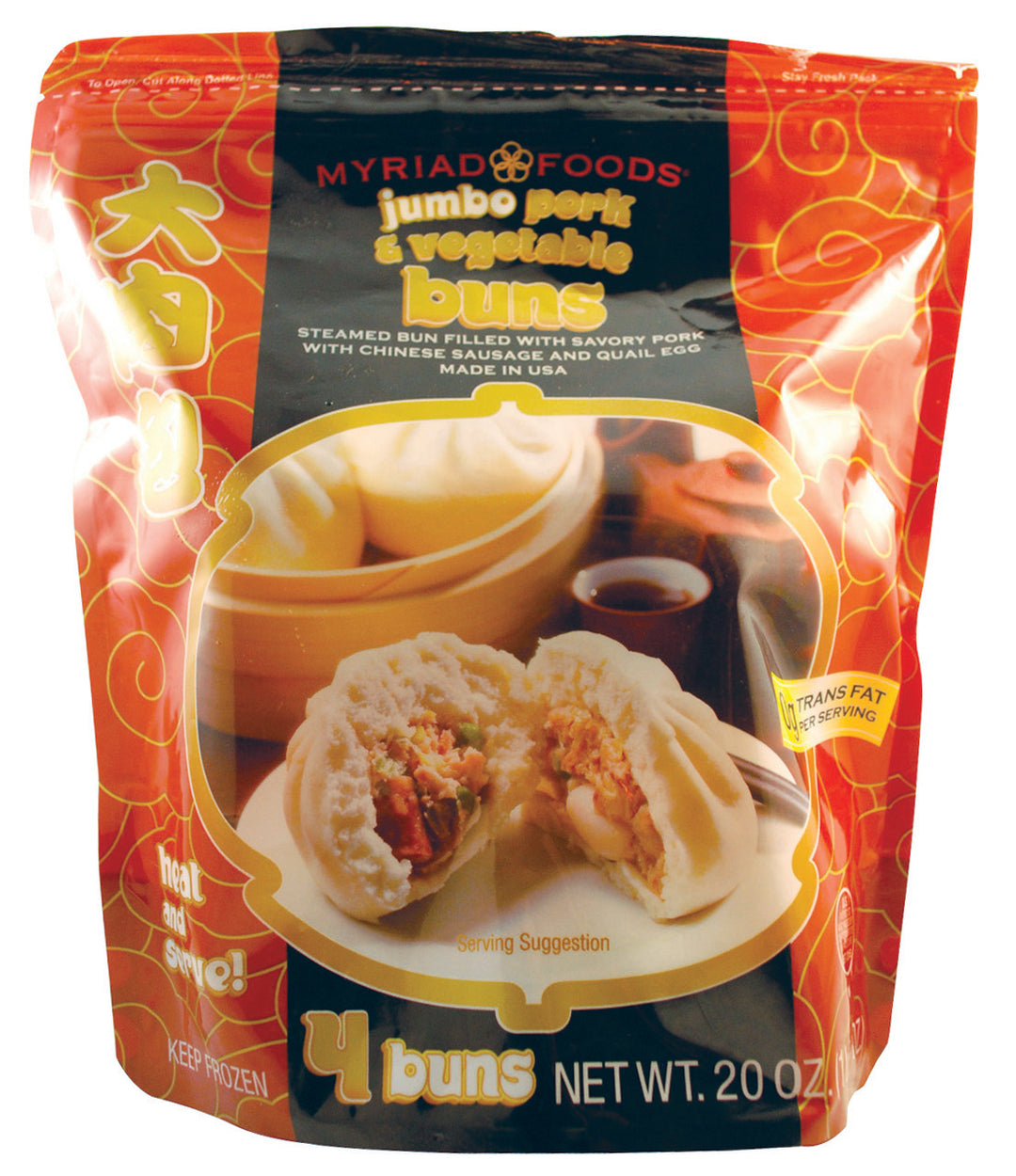 JUMBO PORK VEG.BUN MYR | 8 x 4P/C