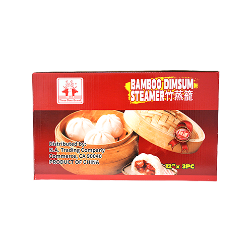 BAMBOO DIMSUM STEAMER GIFT BOX 12" |  8 x 3pcs