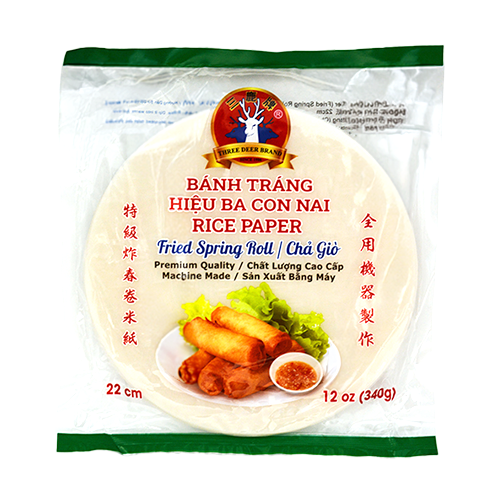 RICE PAPER 22CM (DEEP FRY) | 44 x 12oz