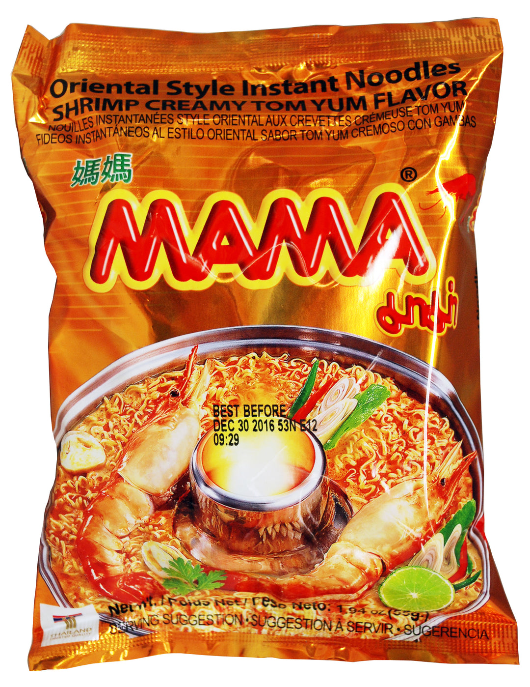 MAMA NOODLE SHRIMP TOM YUM CREAMY | 6 x 30 x 60g
