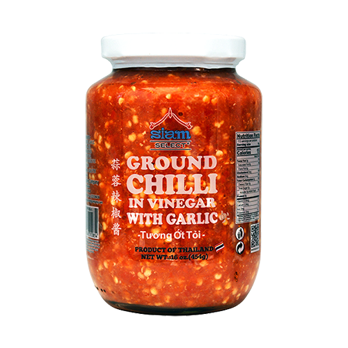 GROUND CHILI W/GARLIC SIAMSELECT | 24 x 16oz
