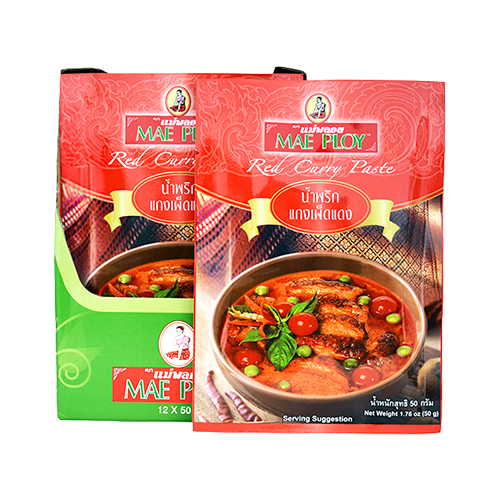 RED CURRY PASTE SACHET | 12 x 1.76oz