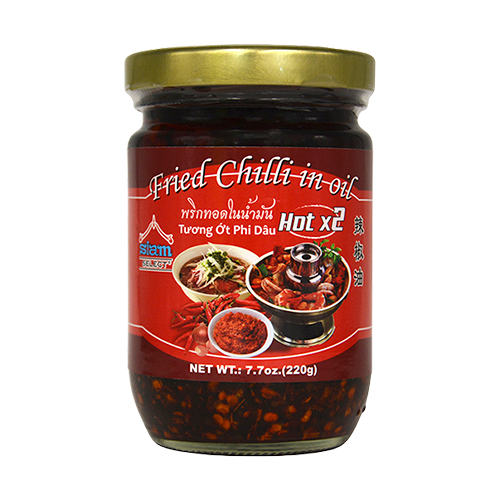 FRIED CHILI IN OIL X2 HOT SIAMSELECT GLS | 24 x 7.7oz