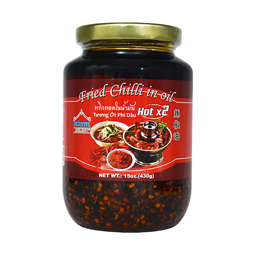 FRIED CHILI IN OIL X2 HOT SIAMSELECT GLS | 24 x 15oz